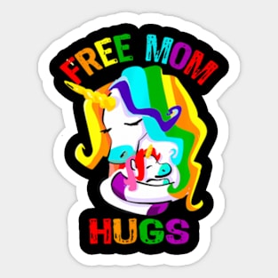 Free Mom Hugs LGBT Gay Pride Sticker